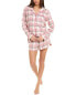 Фото #1 товара Dkny Notch Top & Boxer Sleep Set Women's