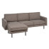 Chaise Longue Sofa Taupe 235 x 155 x 87 cm