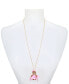 ფოტო #2 პროდუქტის Faux Stone Cheerleader Bear Pendant Necklace