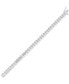 Cubic Zirconia Baguette Tennis Bracelet in Sterling Silver