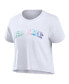 ფოტო #2 პროდუქტის Women's White Formula 1 Merchandise Y2K Logo Cropped T-Shirt