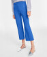 Фото #4 товара Women's Cobalt Glaze Ponte Kick-Flare Ankle Pants, Regular and Short Lengths, Created for Macy's