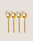 Фото #5 товара Pack of dessert spoons with hammered handles (pack of 4)