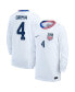 Фото #1 товара Big Boy's and Girl's Naomi Girma White USWNT 2024 Home Replica Long Sleeve Jersey