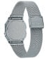 ფოტო #3 პროდუქტის Unisex Digital Stainless Steel Mesh Bracelet Watch 35.5mm