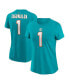 Women's Tua Tagovailoa Aqua Miami Dolphins Player Name and Number T-shirt