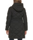 ფოტო #2 პროდუქტის Women's Hooded Quilted Puffer Coat