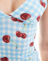 Фото #2 товара ASOS DESIGN cherry gingham cami top