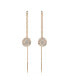 White, Rhodium Plated or Rose-Gold Tone Meteora Drop Earrings