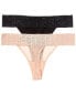 Фото #4 товара Dkny 2Pk Stretch Thong Women's