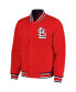Фото #2 товара Men's Red St. Louis Cardinals Secret Weapon Satin Full-Snap Jacket