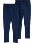 Kid 2-Pack Navy Leggings 4