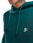 Parlez avery logo hoodie in dark green