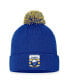 Фото #1 товара Men's Royal Buffalo Sabres 2023 NHL Draft Cuffed Knit Hat with Pom