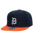 Фото #1 товара Бейсболка Mitchell&Ness мужская Detroit Tigers Evergreen Snapback в голубом цвете