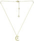 Cubic Zirconia Moon & Star Pendant Necklace, 16" + 2" extender, Created for Macy's