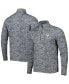 ფოტო #5 პროდუქტის Men's Gray Miami Dolphins Brigade Throwback Quarter-Zip Top