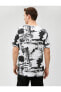 Фото #43 товара Футболка Koton Abstract Print Round Neck Short Sleeve.