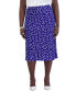 ფოტო #1 პროდუქტის Women's Ity Dot-Print A-Line Pull-On Skirt
