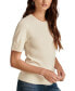 ფოტო #3 პროდუქტის Women's Crewneck Short-Sleeve T-Shirt Sweater