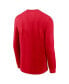 ფოტო #4 პროდუქტის Men's Red New York Giants Fashion Tri-Blend Long Sleeve T-shirt