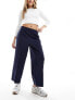 Vero Moda tailored straight leg trouser in navy