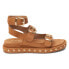 Matisse Nina Studded Ankle Strap Womens Brown Casual Sandals NINA-203