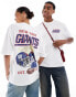 Фото #1 товара ASOS DESIGN oversized license t-shirt with NFL New York Giants prints in white