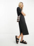 Фото #1 товара Платье повседневное Vero Moda черное с увеличенным размером
