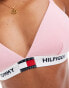 Фото #4 товара Tommy Hilfiger Heritage Logo Padded Triangle Bra in Light Pink