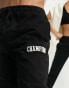 Champion unisex small logo joggers in black