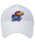 Фото #3 товара Men's White Kansas Jayhawks Staple Adjustable Hat