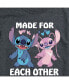 Фото #3 товара Men's Lilo and Stitch Short Sleeve T-shirt