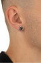 Фото #3 товара Fashion steel earrings with black crystal