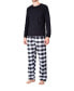 ფოტო #1 პროდუქტის Men's Flannel Pajama Set
