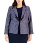 Plus Size Faux-Double-Breasted Blazer