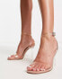 ASOS DESIGN Notion barely there heeled sandals in clear