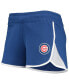 Women's Royal Chicago Cubs Stretch French Terry Shorts