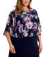 Plus Size Printed Popover Sheath Dress