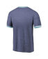 Фото #3 товара Men's Threads Heathered Deep Sea Blue Seattle Kraken Ringer Contrast Tri-Blend T-shirt