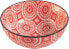 Confusion Red Set of 4 Porcelain Bowls Diameter 14.5 x 6 cm
