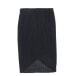 Фото #2 товара Max Studio 159942 Women's Medium High Low Hem Wrap Black Skirt Size Small