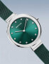 Фото #3 товара Наручные часы Gevril женские Gandria Silver-Tone Leather Watch 36mm.