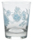 Botanical Floral 15-Ounce DOF Double Old Fashioned Glass Set of 4