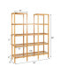 Multifunctional Bamboo Shelf Flower Plant Stand Display Storage Rack Unit Closet