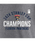 Men's Heather Gray Florida Panthers 2024 Stanley Cup Champions Rush Tri-Blend T-Shirt