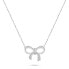 Фото #1 товара Charming silver necklace Bow NCL55W