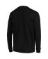 Фото #6 товара Men's Black Las Vegas Raiders Logo Maverick Thermal Henley Long Sleeve T-shirt