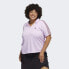 Фото #4 товара adidas women 3-Stripes Polo Shirt (Plus Size)