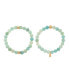 ფოტო #1 პროდუქტის Stone Beaded Motif 2 Pieces Bracelet Set